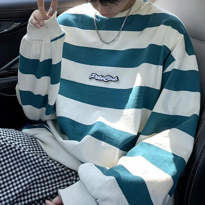 Pull Rayé Oversize