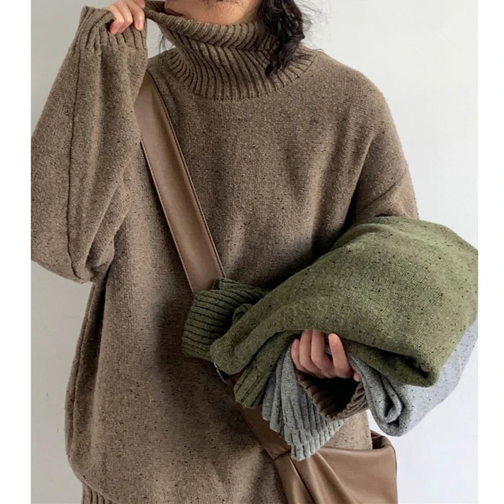 Pull Col Roulé Casual