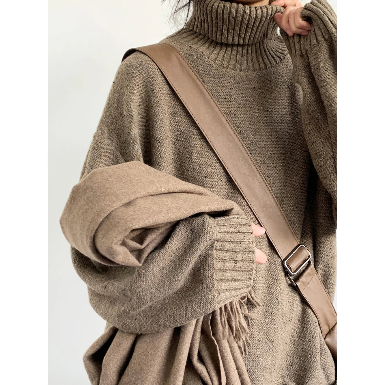 Pull Col Roulé Casual
