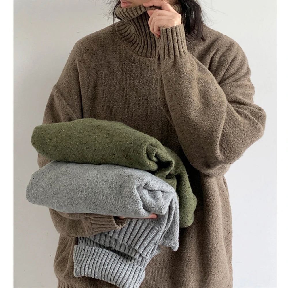 Pull Col Roulé Casual