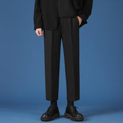 Pantalon Large Noir Homme
