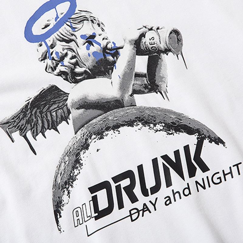 T-Shirt Oversize "Drunk" -TENSHI™ STREETWEAR