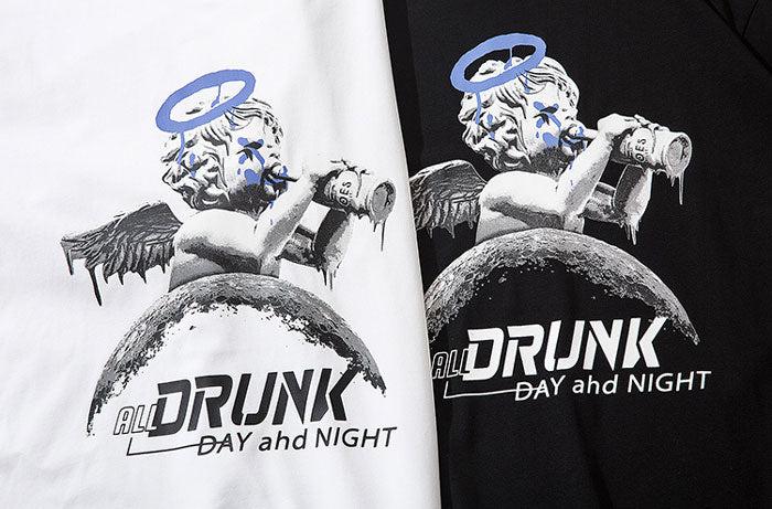 T-Shirt Oversize "Drunk" -TENSHI™ STREETWEAR