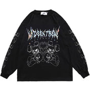 T-shirt Manche Longue Oversize "Rotora" -TENSHI™ STREETWEAR