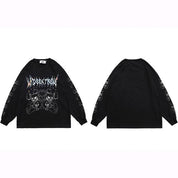 T-shirt Manche Longue Oversize "Rotora" -TENSHI™ STREETWEAR