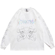 T-shirt Manche Longue Oversize "Rotora" -TENSHI™ STREETWEAR