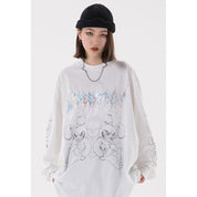 T-shirt Manche Longue Oversize "Rotora" -TENSHI™ STREETWEAR