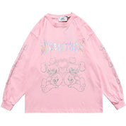 T-shirt Manche Longue Oversize "Rotora" -TENSHI™ STREETWEAR