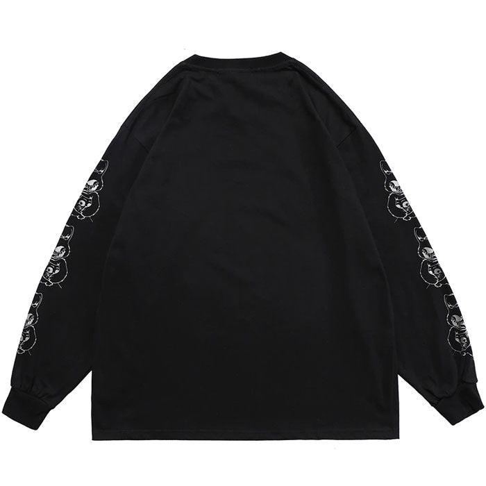 T-shirt Manche Longue Oversize "Rotora" -TENSHI™ STREETWEAR
