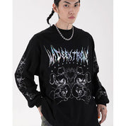 T-shirt Manche Longue Oversize "Rotora" -TENSHI™ STREETWEAR