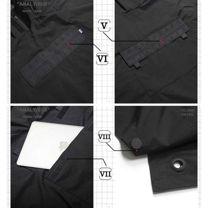 Poncho Techwear "Ayame"-TENSHI™