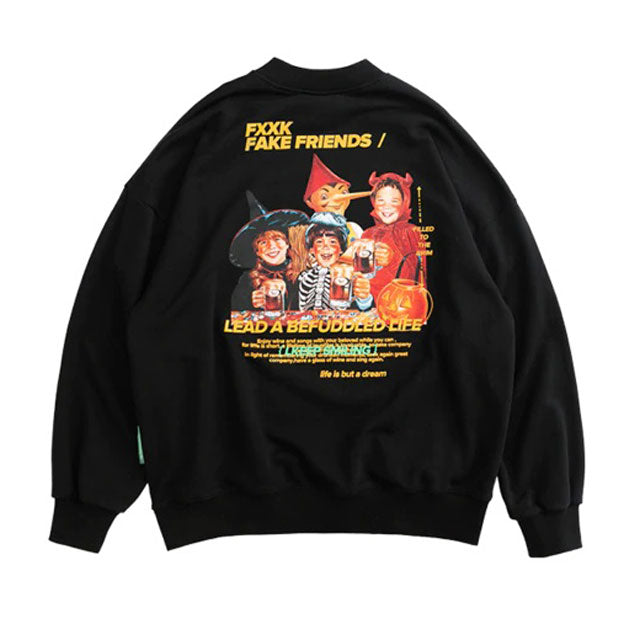 Sweat Shirt Noir "FXXK"-TENSHI™