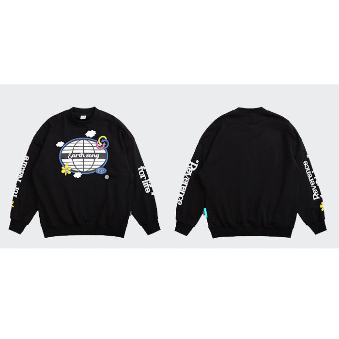 Sweat Shirt Noir "Reverence"-TENSHI™