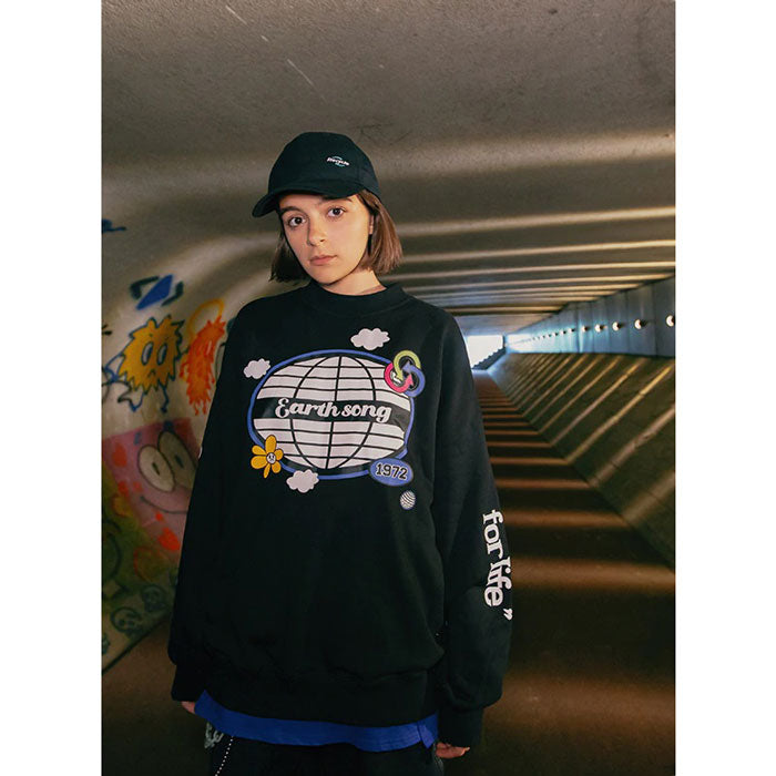 Sweat Shirt Noir "Reverence"-TENSHI™