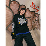 Sweat Shirt Noir "Reverence"-TENSHI™