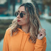 Lunettes de soleil rondes dorées "Kulture"-TENSHI™
