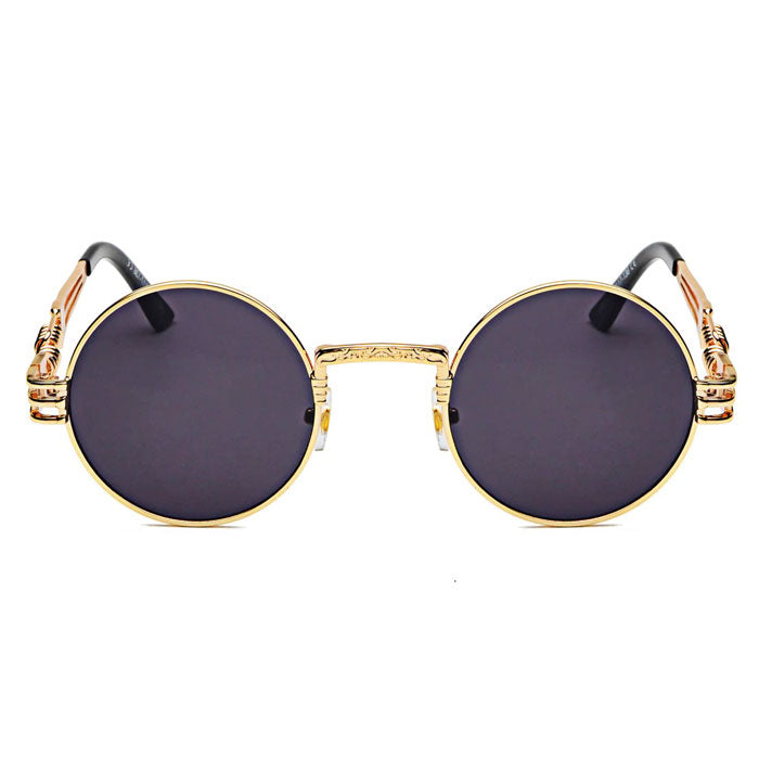 Lunettes de soleil rondes dorées "Kulture"-TENSHI™