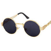 Lunettes de soleil rondes dorées "Kulture"-TENSHI™