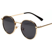 Lunettes de soleil rondes dorées "Miller"-TENSHI™