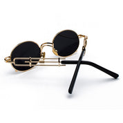 Lunettes de soleil rondes dorées "Kash"-TENSHI™