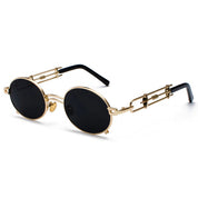 Lunettes de soleil rondes dorées "Kash"-TENSHI™