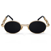 Lunettes de soleil rondes dorées "Kash"-TENSHI™