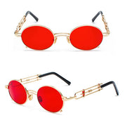 Lunettes de soleil rondes dorées "Kash"-TENSHI™