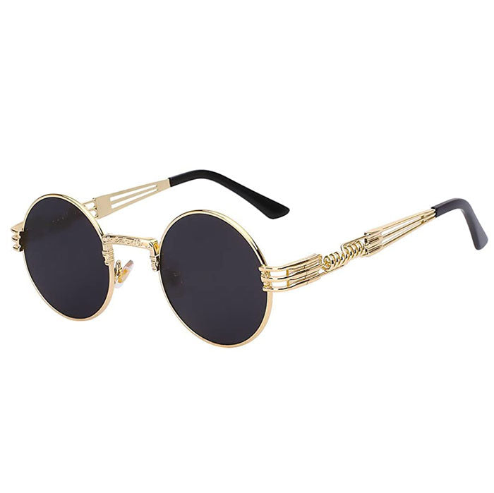 Lunettes de soleil rondes dorées "Kulture"-TENSHI™