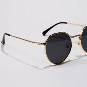 Lunettes de soleil rondes dorées "Miller"-TENSHI™