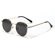 Lunettes de soleil rondes dorées "Miller"-TENSHI™