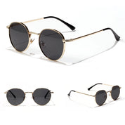 Lunettes de soleil rondes dorées "Miller"-TENSHI™