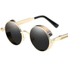 Lunettes de soleil rondes dorées "Sputnik"-TENSHI™