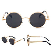 Lunettes de soleil rondes dorées "Sputnik"-TENSHI™