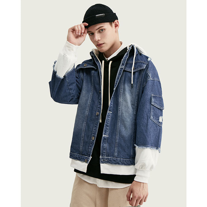 Veste en Jean Hoodie "Yokoze"-TENSHI™