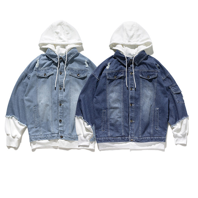 Veste en Jean Hoodie "Yokoze"-TENSHI™