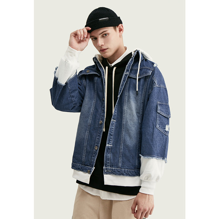Veste en Jean Hoodie "Yokoze"-TENSHI™