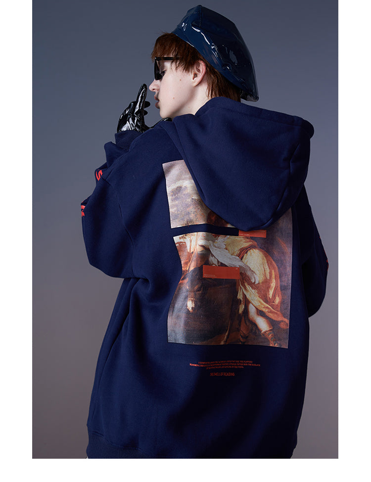 Hoodie Hokai bleu Furu - mannequin