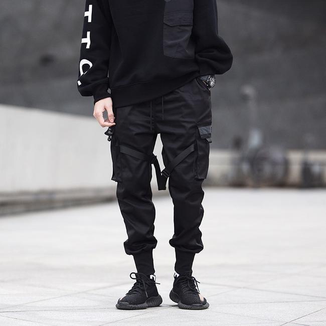 Pantalon Cargo Techwear Nokutan Noir Tenshi
