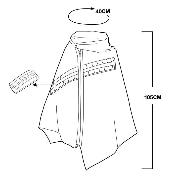 Poncho Techwear "Nagato" -TENSHI™ STREETWEAR