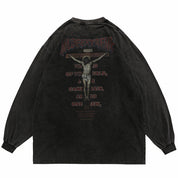 T-shirt Oversize Manche Longue "Justice" -TENSHI™ STREETWEAR