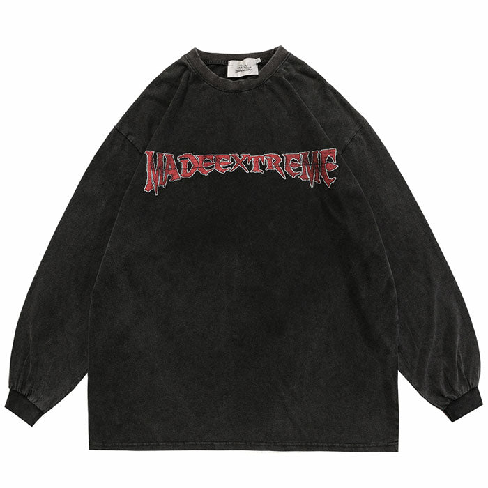 T-shirt Oversize Manche Longue "Justice" -TENSHI™ STREETWEAR