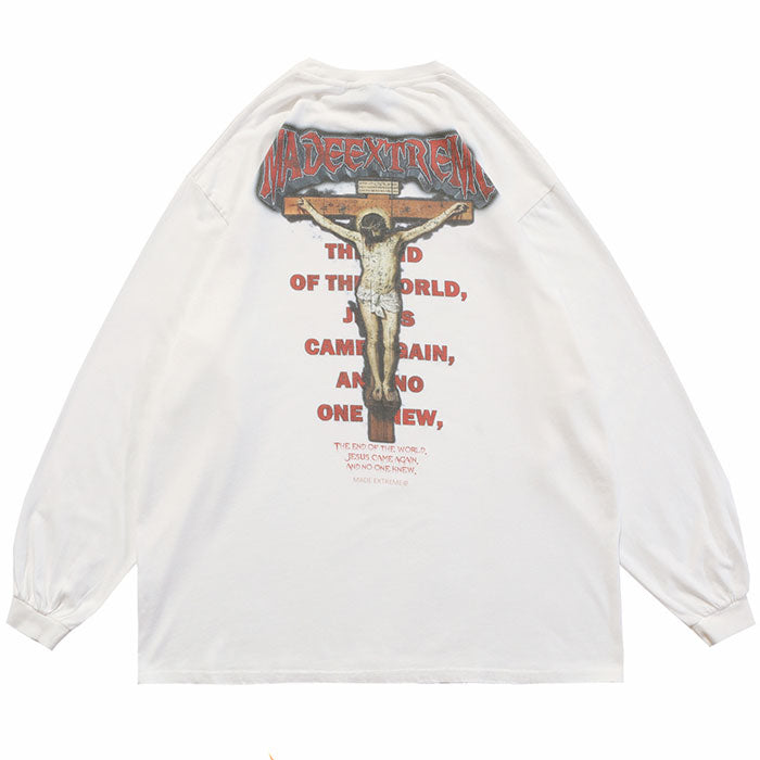 T-shirt Oversize Manche Longue "Justice" -TENSHI™ STREETWEAR