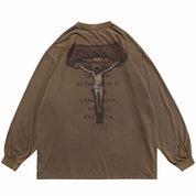 T-shirt Oversize Manche Longue "Justice" -TENSHI™ STREETWEAR