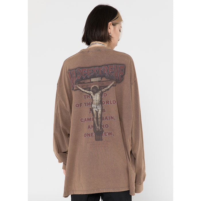 T-shirt Oversize Manche Longue "Justice" -TENSHI™ STREETWEAR